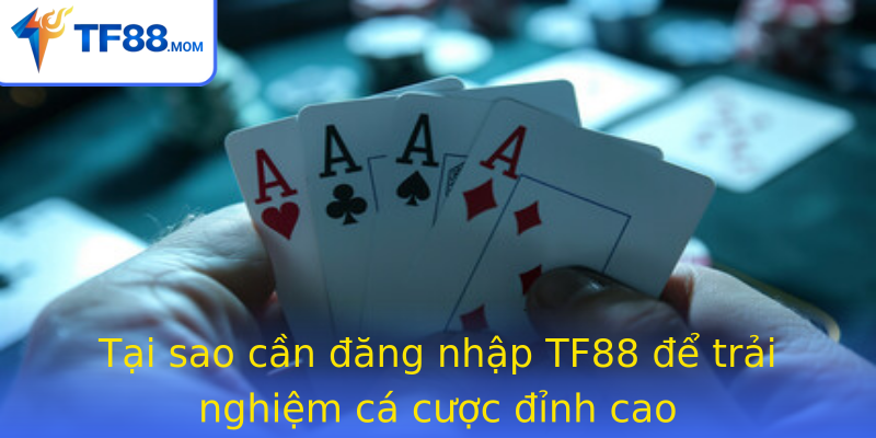 Tại sao cần đăng nhập TF88 để trải nghiệm cá cược đỉnh cao